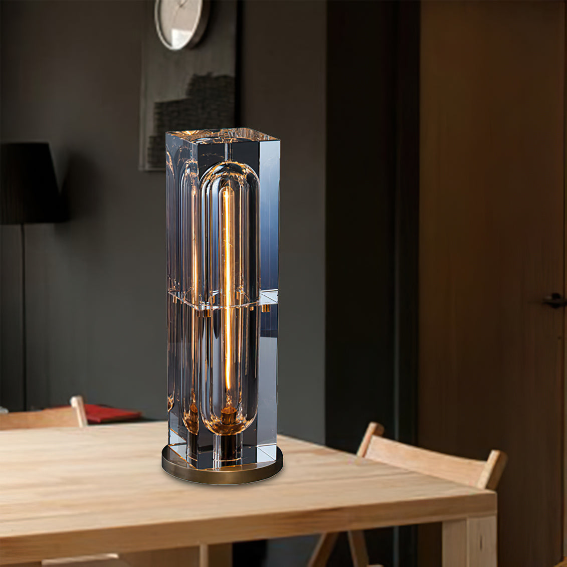 Lámpara de Mesa Moderna de Cristal y Latón con Base E14 – Diseño Único para Interiores 9