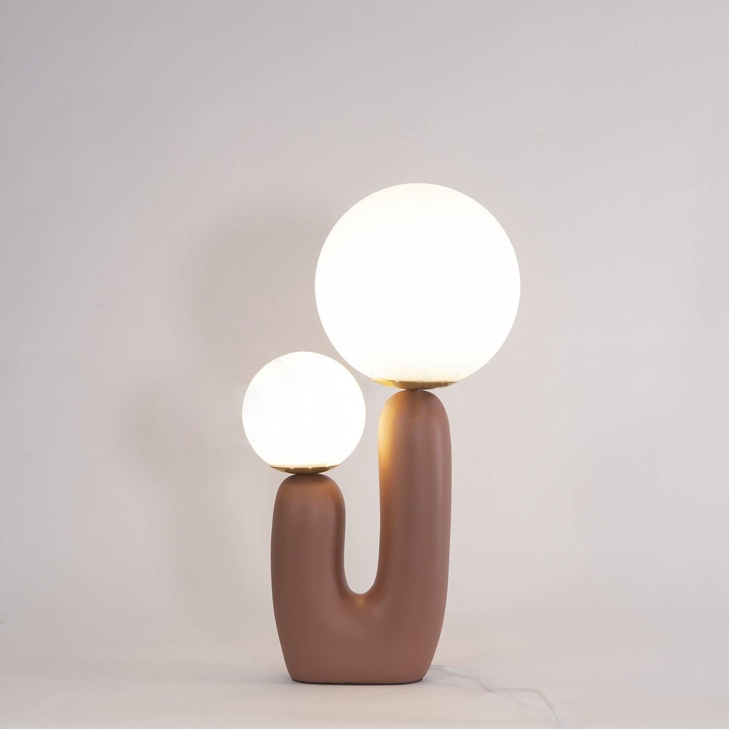 Lámpara de Mesa Moderna de Resina y Metal con Base G9 - Ideal para Escritorio y Mesita de Noche, Disponible en Varios Colores 10