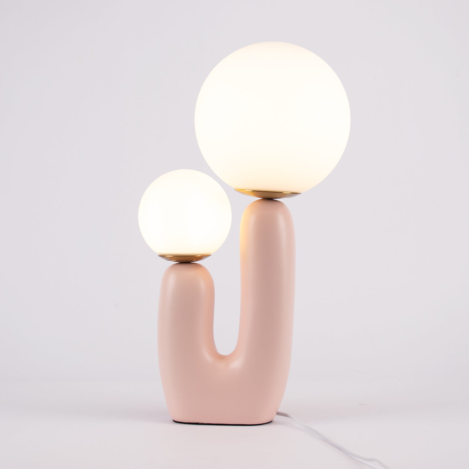 Lámpara de Mesa Moderna de Resina y Metal con Base G9 - Ideal para Escritorio y Mesita de Noche, Disponible en Varios Colores 11