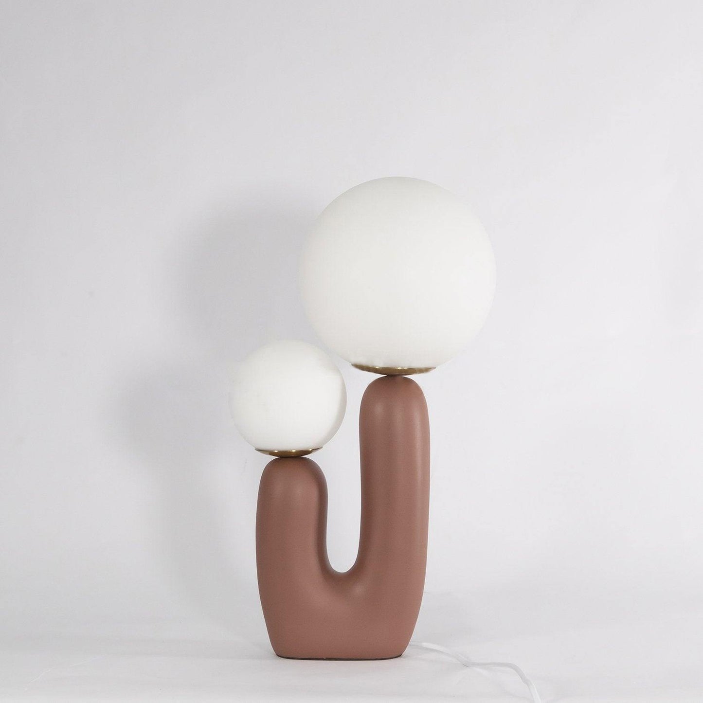 Lámpara de Mesa Moderna de Resina y Metal con Base G9 - Ideal para Escritorio y Mesita de Noche, Disponible en Varios Colores 7