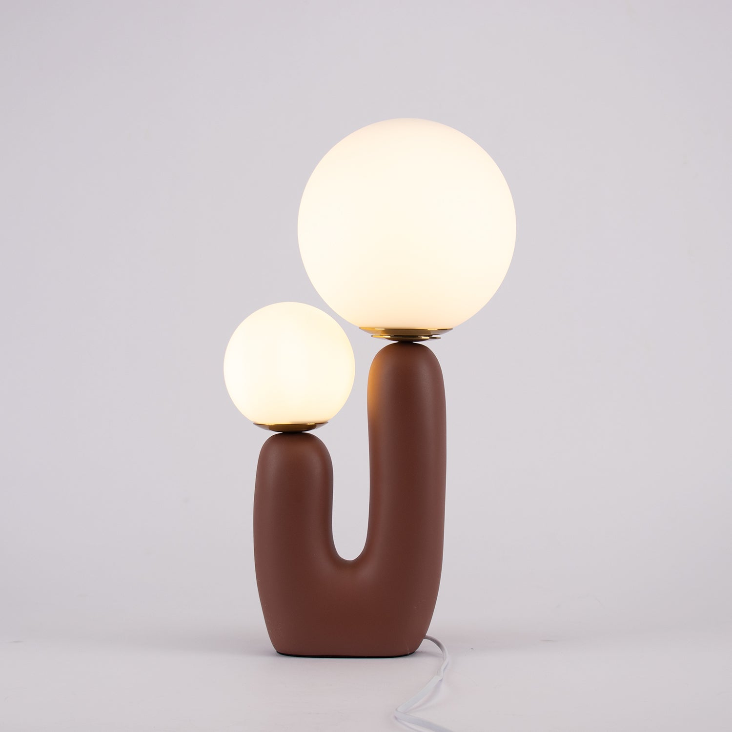 Lámpara de Mesa Moderna de Resina y Metal con Base G9 - Ideal para Escritorio y Mesita de Noche, Disponible en Varios Colores 8