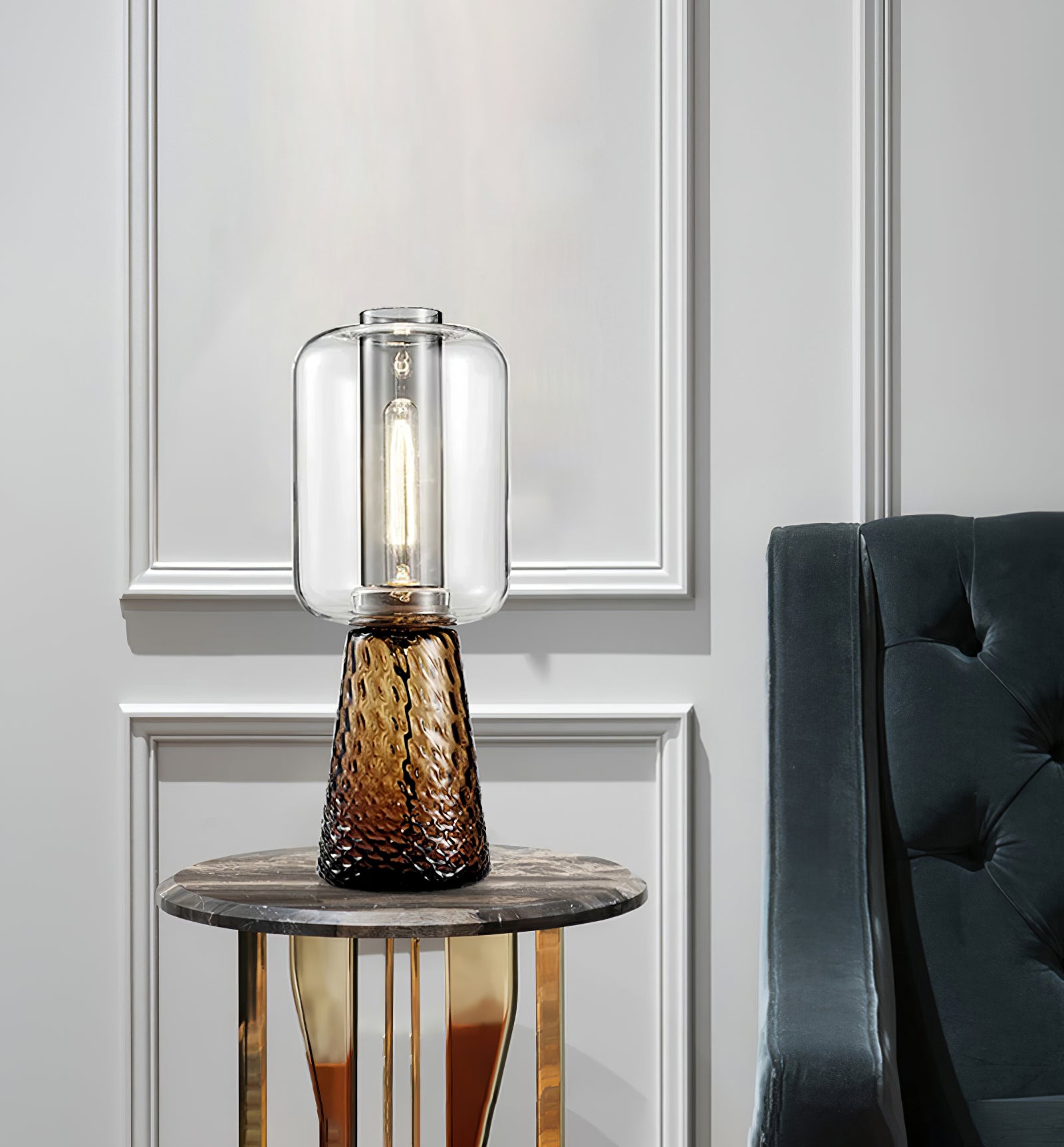 Lámpara de Mesa Moderna de Vidrio Soplado de Murano - Diseño Contemporáneo y Elegante 4