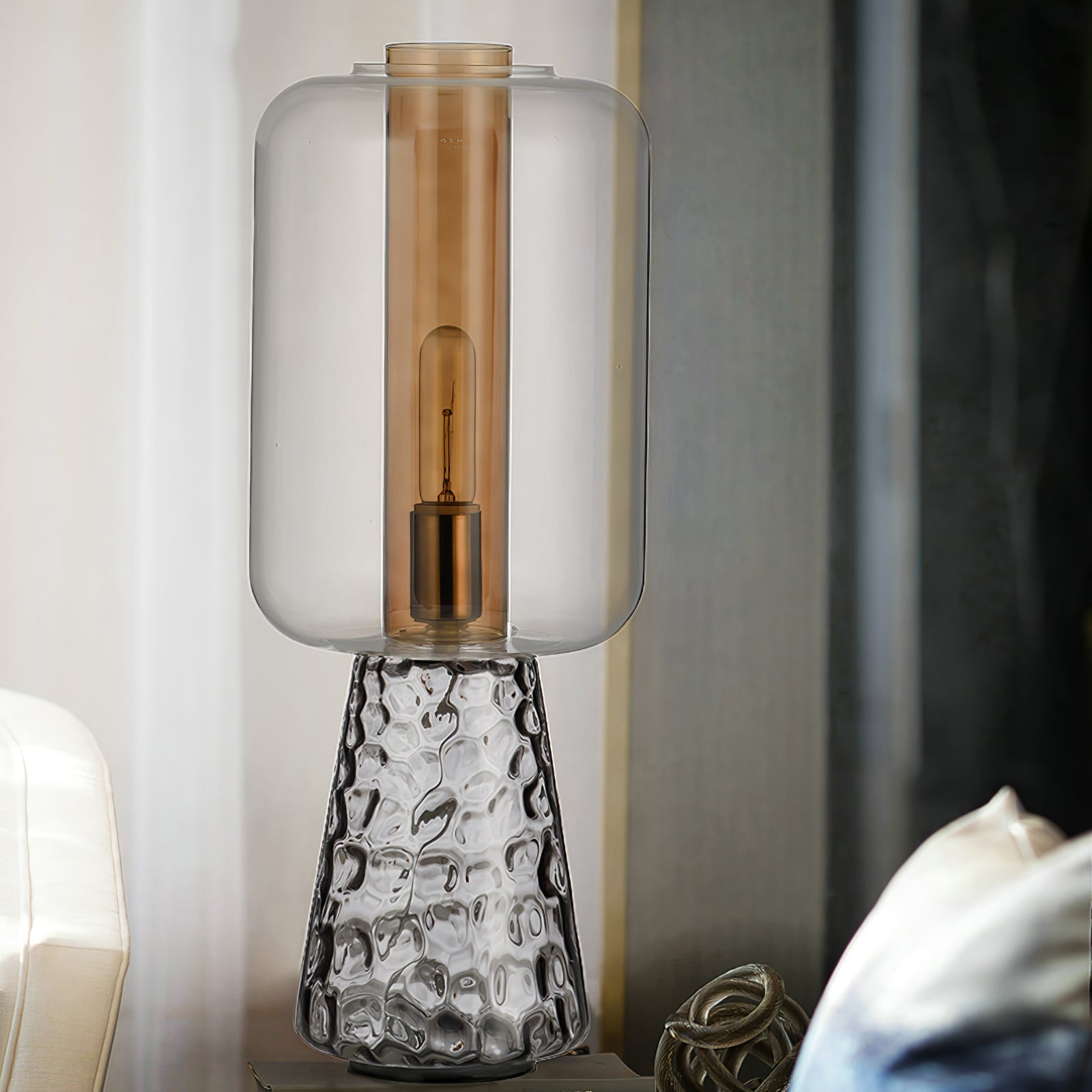 Lámpara de Mesa Moderna de Vidrio Soplado de Murano - Diseño Contemporáneo y Elegante 6