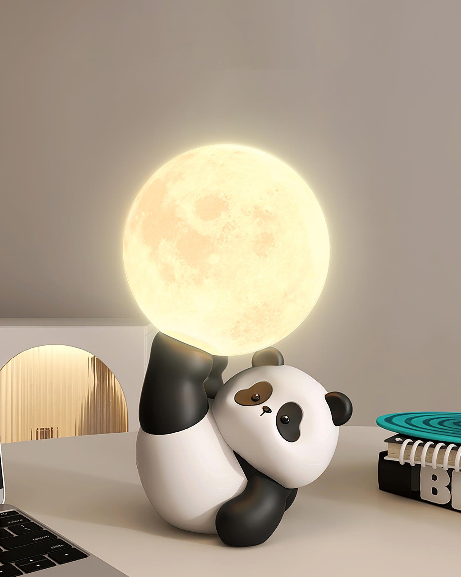 Lámpara de Mesa Panda Pippi con Luz LED Integrada y Diseño Acogedor – Ideal para Mesas y Rincones 2