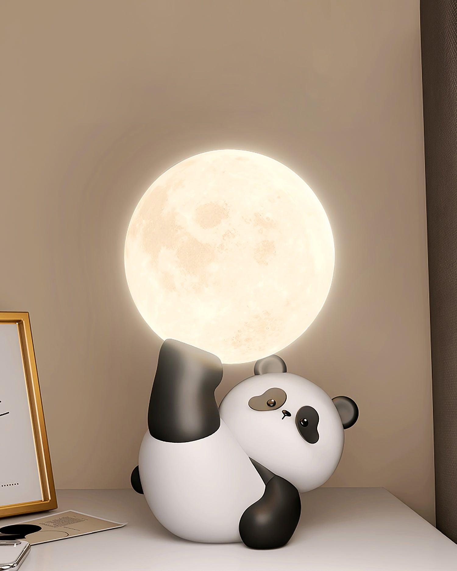 Lámpara de Mesa Panda Pippi con Luz LED Integrada y Diseño Acogedor – Ideal para Mesas y Rincones 5