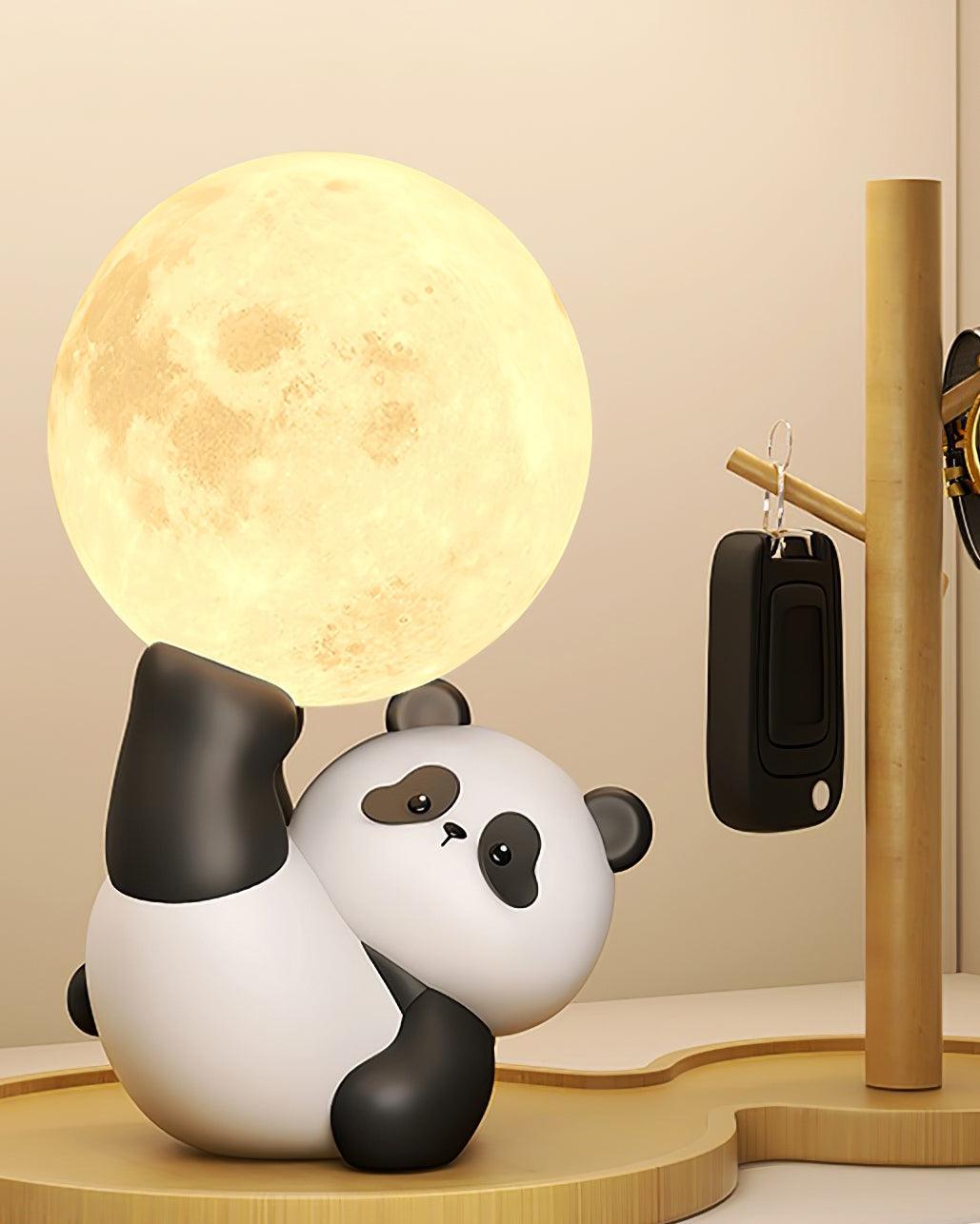 Lámpara de Mesa Panda Pippi con Luz LED Integrada y Diseño Acogedor – Ideal para Mesas y Rincones 6