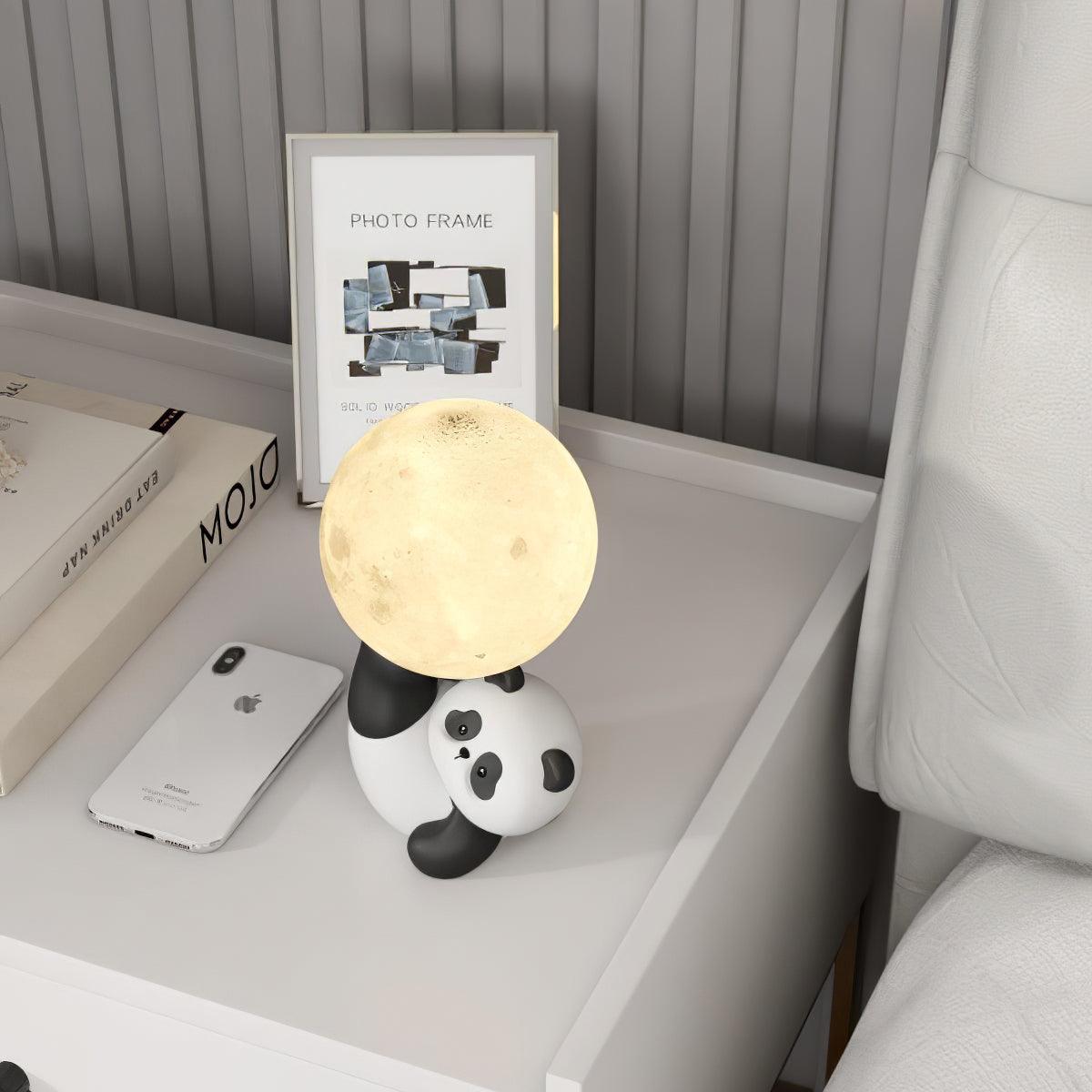 Lámpara de Mesa Panda Pippi con Luz LED Integrada y Diseño Acogedor – Ideal para Mesas y Rincones 8