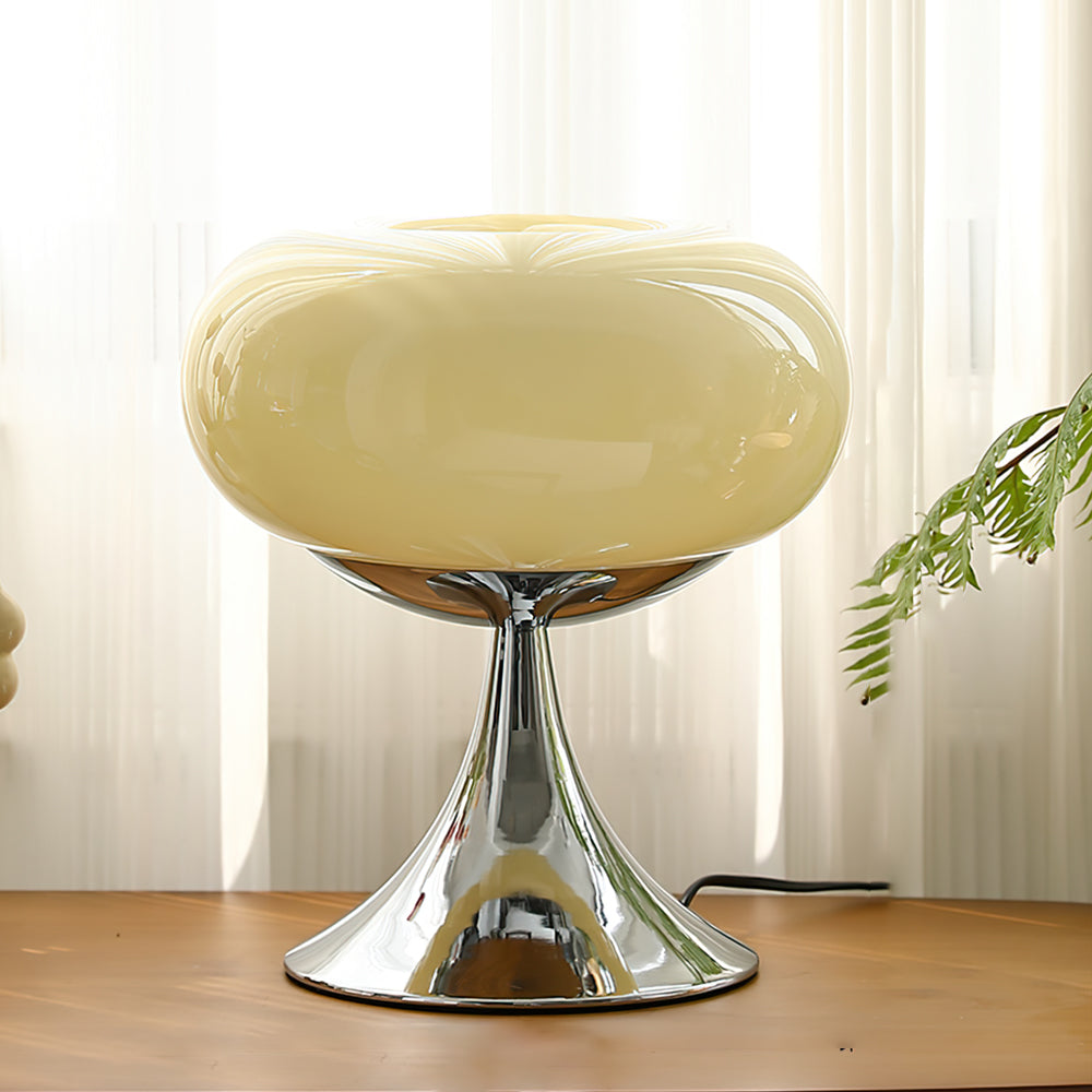 Lámpara de Mesa Piruleta LED Colorida – Diseño Moderno, 28 cm Diámetro, Metal y Vidrio para Decoración Interior 0