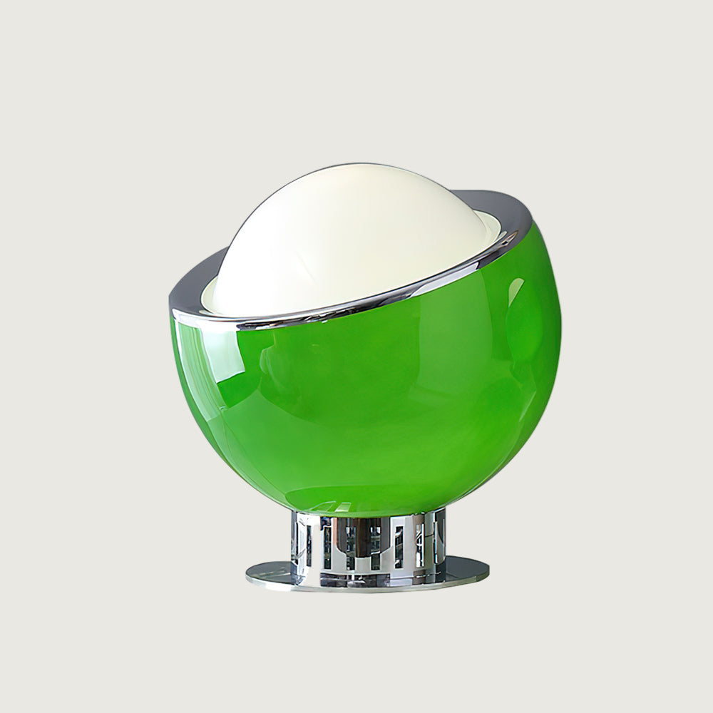 Lámpara de Mesa Planetaria de Acero Inoxidable y Vidrio – Diseño Esférico Colorido 10