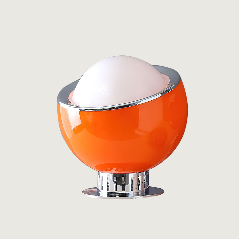 Lámpara de Mesa Planetaria de Acero Inoxidable y Vidrio – Diseño Esférico Colorido 9