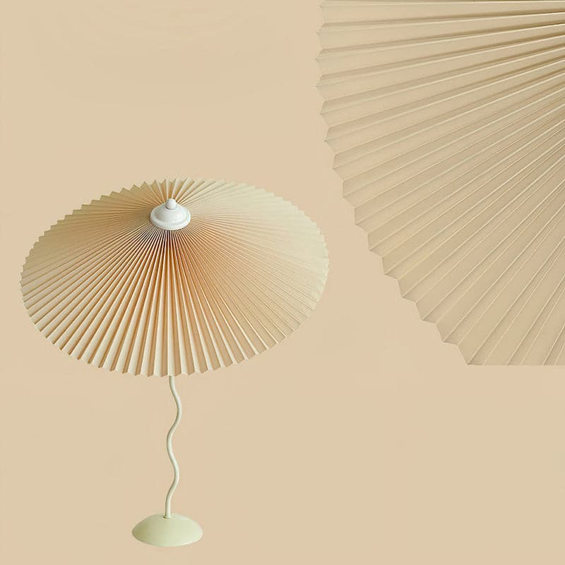 Lámpara de Mesa Plegada con Diseño Curvado – Pantalla de Tela Resistente al Fuego 10