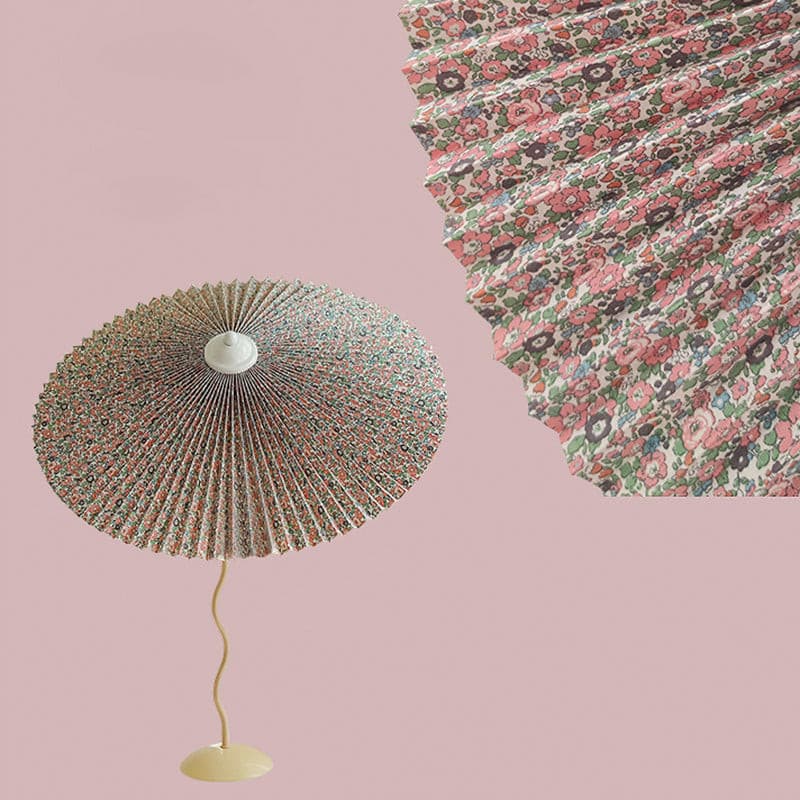 Lámpara de Mesa Plegada con Diseño Curvado – Pantalla de Tela Resistente al Fuego 12