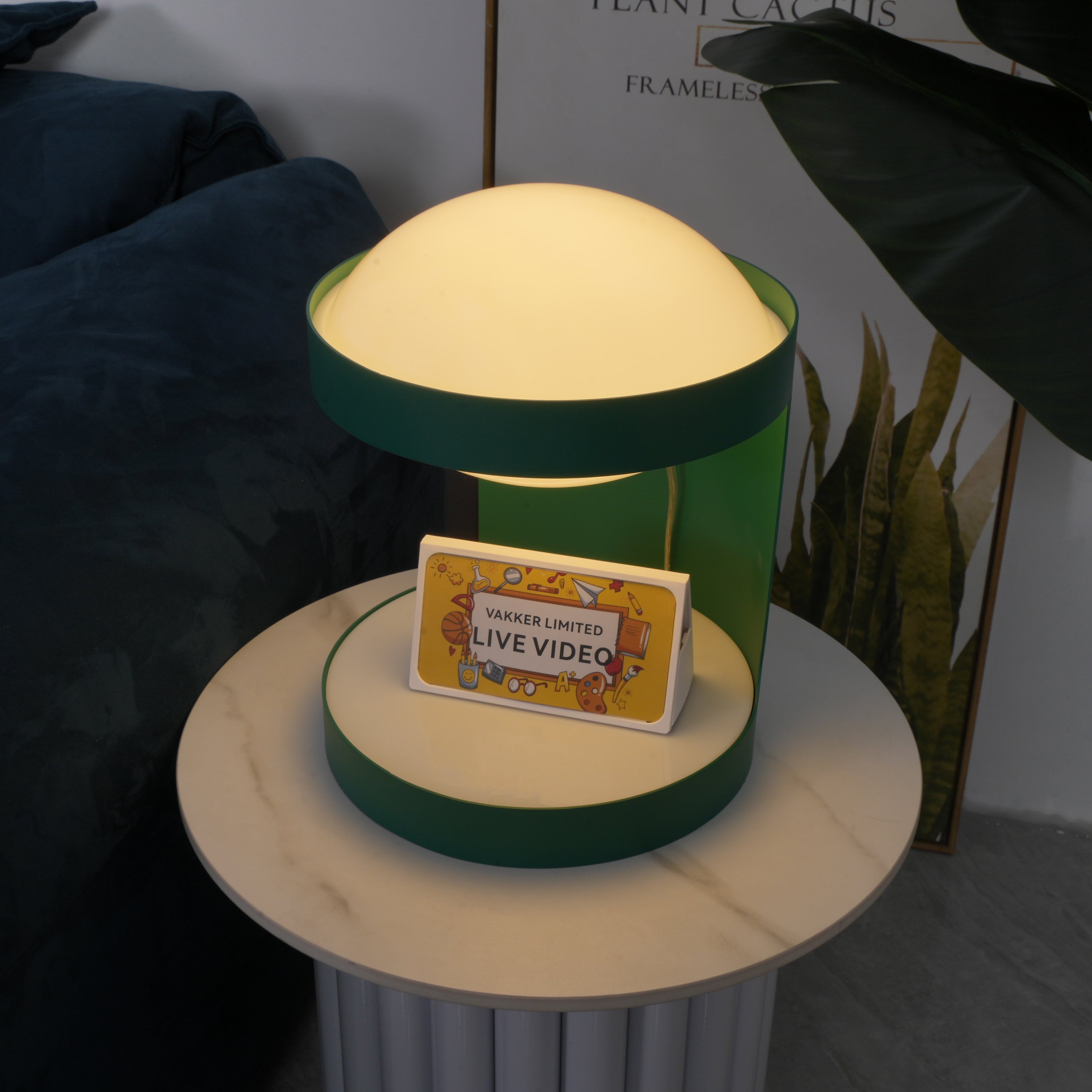 Lámpara de Mesa Regulable con Bandeja, Estilo Gótico, Luz LED, 26cm Diámetro – Ideal para Escritorios y Mesitas de Noche 7