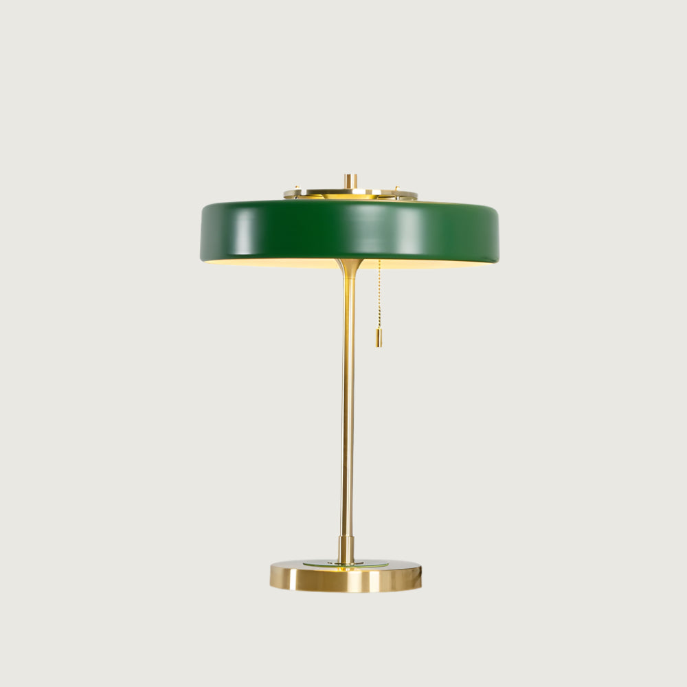 Lámpara de Mesa Revolve con Difusor Acrílico y Base de Metal – Iluminación Moderna para Mesita de Noche o Escritorio 1