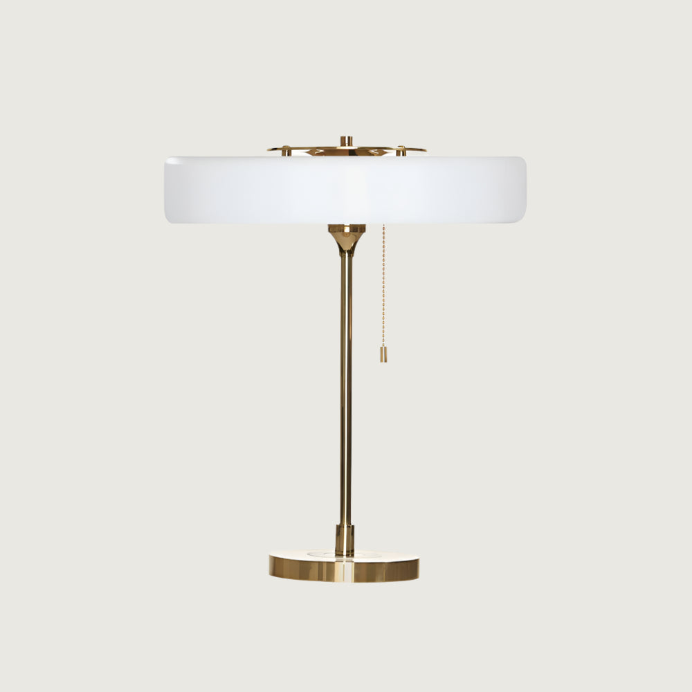 Lámpara de Mesa Revolve con Difusor Acrílico y Base de Metal – Iluminación Moderna para Mesita de Noche o Escritorio 12