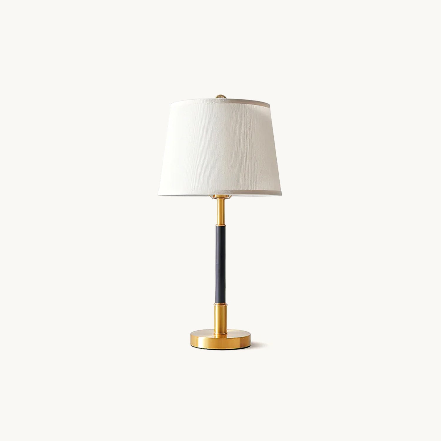 Lámpara de Mesa Sante de Cobre con Pantalla de Tela – Diseño Industrial Moderno 1