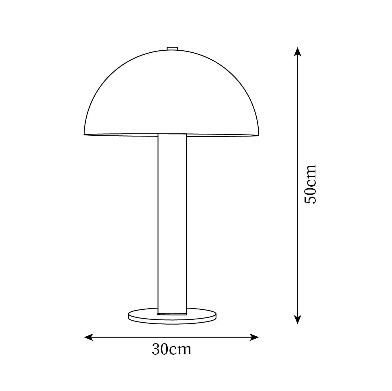 Lámpara de Mesa Sidnie con Diseño de Hongo – Cuerpo Metálico en Blanco, Azul y Cobre 4