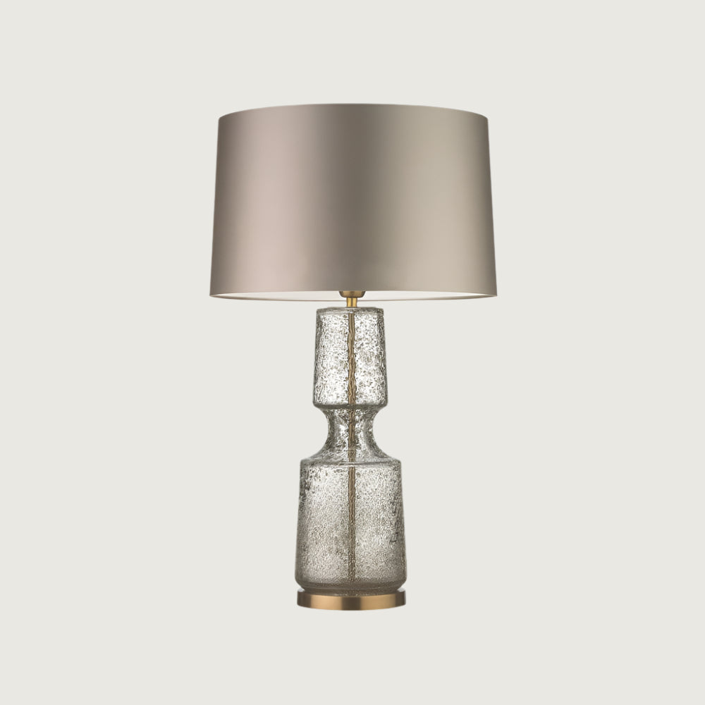 Lámpara de Mesa Teal Elegante con Pantalla de Vidrio y Base de Metal – Ideal para Escritorio y Mesita de Noche 4