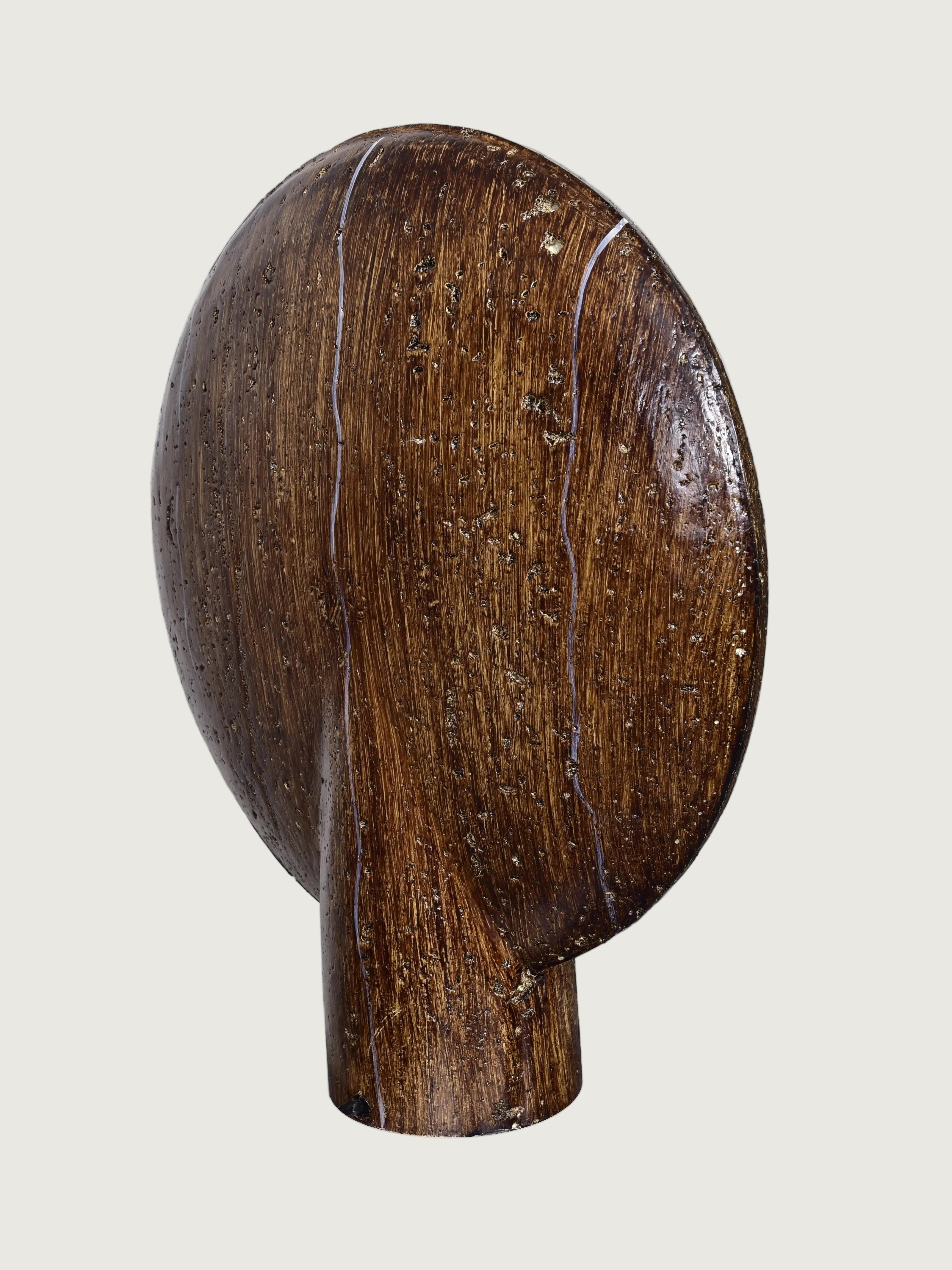 Lámpara de Mesa Terra de Madera y Mármol, Luz Cálida, Diseño Innovador, Compacta 11.8 x 14.2 7