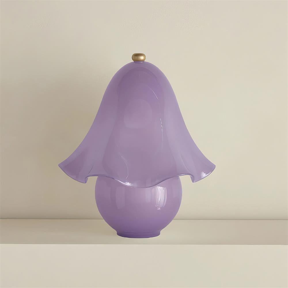 Lámpara de Mesa Vera en Vidrio Soplado con Diseño de Flor - Disponible en Varios Colores 3