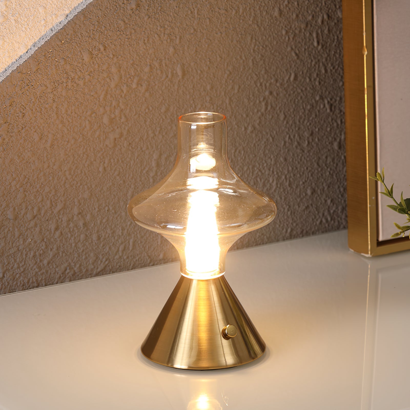 Lámpara de Mesa Vintage Recargable LED, Diseño de Teatro, Metal y Vidrio, Batería 2000 mAh, Ideal para Interior 10