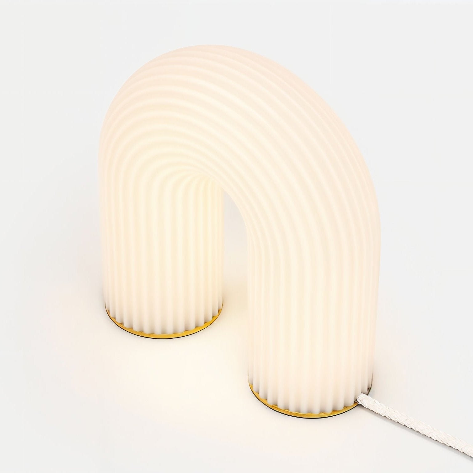 Lámpara de Mesa Vuelta Arch Moderna con Iluminación LED Integrada - Diseño Elegante para Mesita de Noche o Escritorio 4