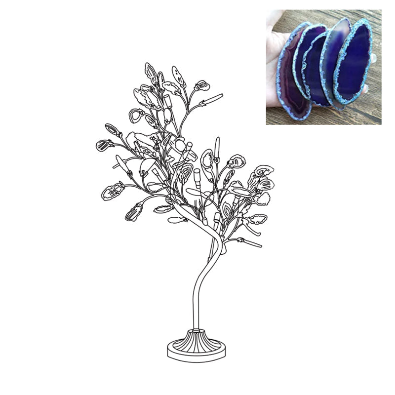 Lámpara de Mesa de Ágata con Cuerpo de Metal y Diseño Clásico – Varios Colores Disponibles 10