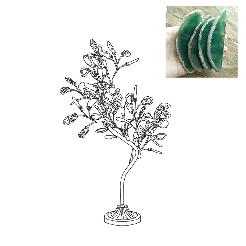 Lámpara de Mesa de Ágata con Cuerpo de Metal y Diseño Clásico – Varios Colores Disponibles 12