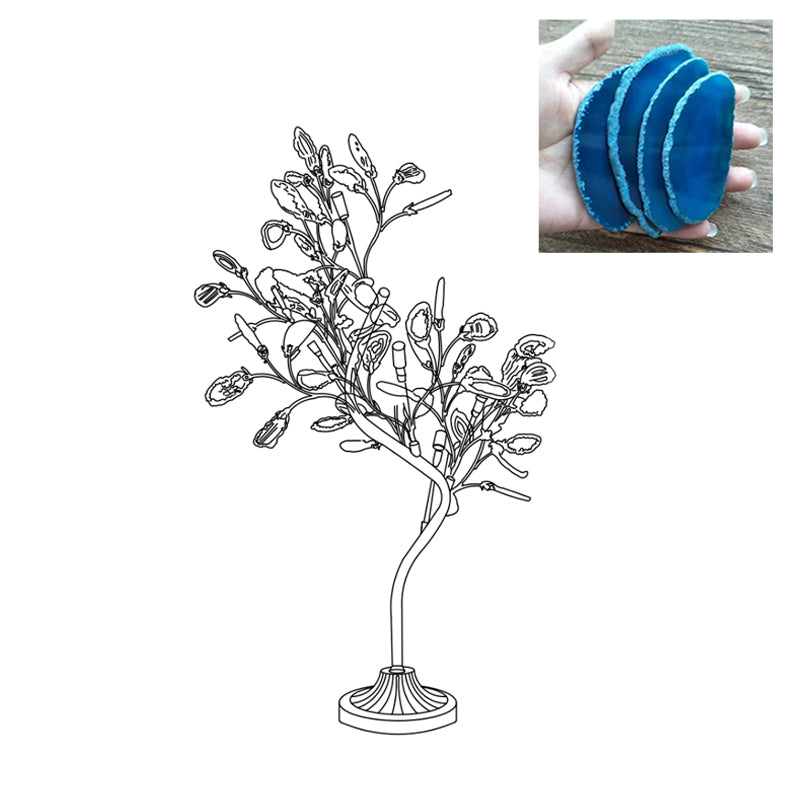 Lámpara de Mesa de Ágata con Cuerpo de Metal y Diseño Clásico – Varios Colores Disponibles 9