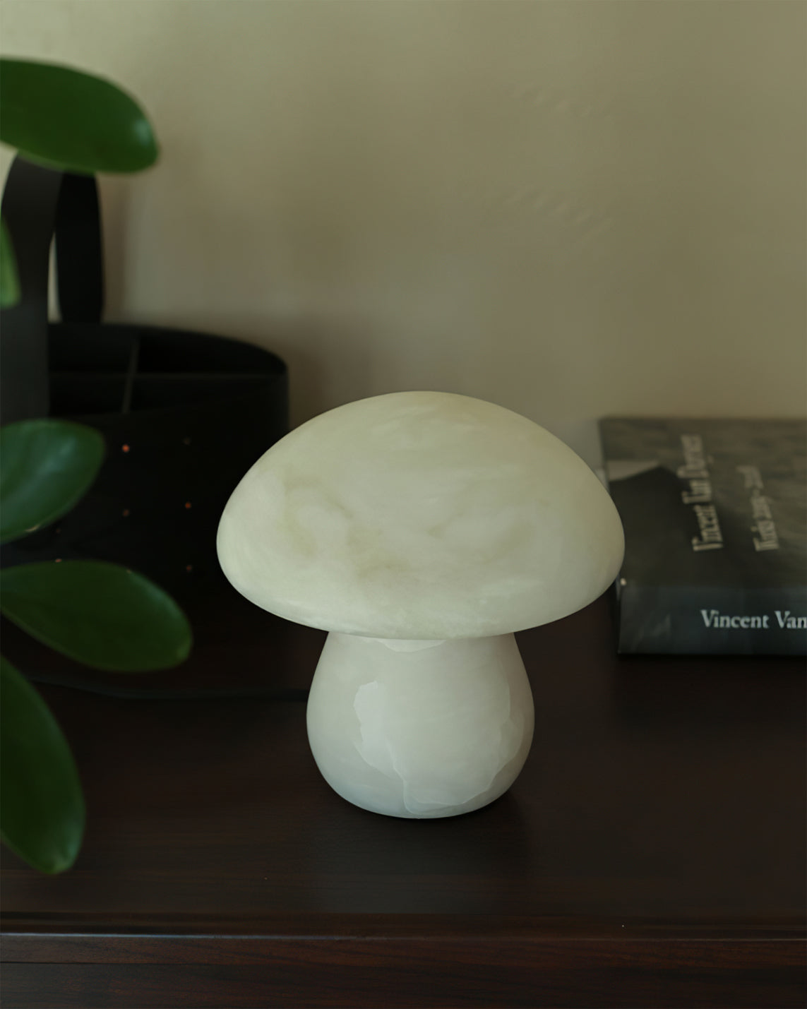 Lámpara de Mesa de Alabastro en Forma de Hongo – Diseño Moderno y Acogedor 2