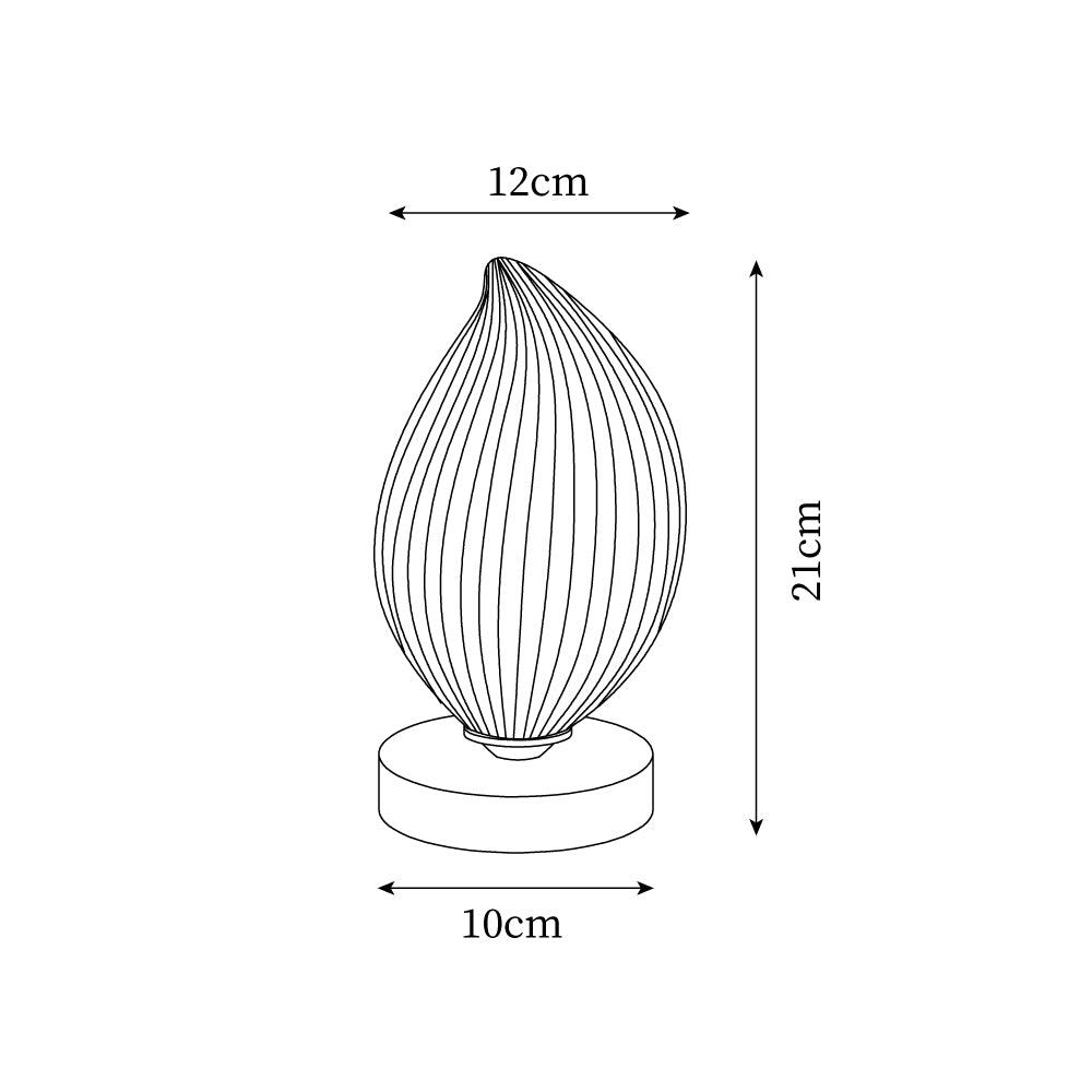Lámpara de Mesa de Madera y Acrílico con Diseño Natural, Ideal para Mesita de Noche, Uso Interior, Compatible con Bombillas LED 5