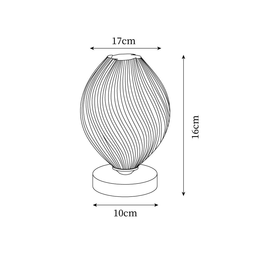 Lámpara de Mesa de Madera y Acrílico con Diseño Natural, Ideal para Mesita de Noche, Uso Interior, Compatible con Bombillas LED 6