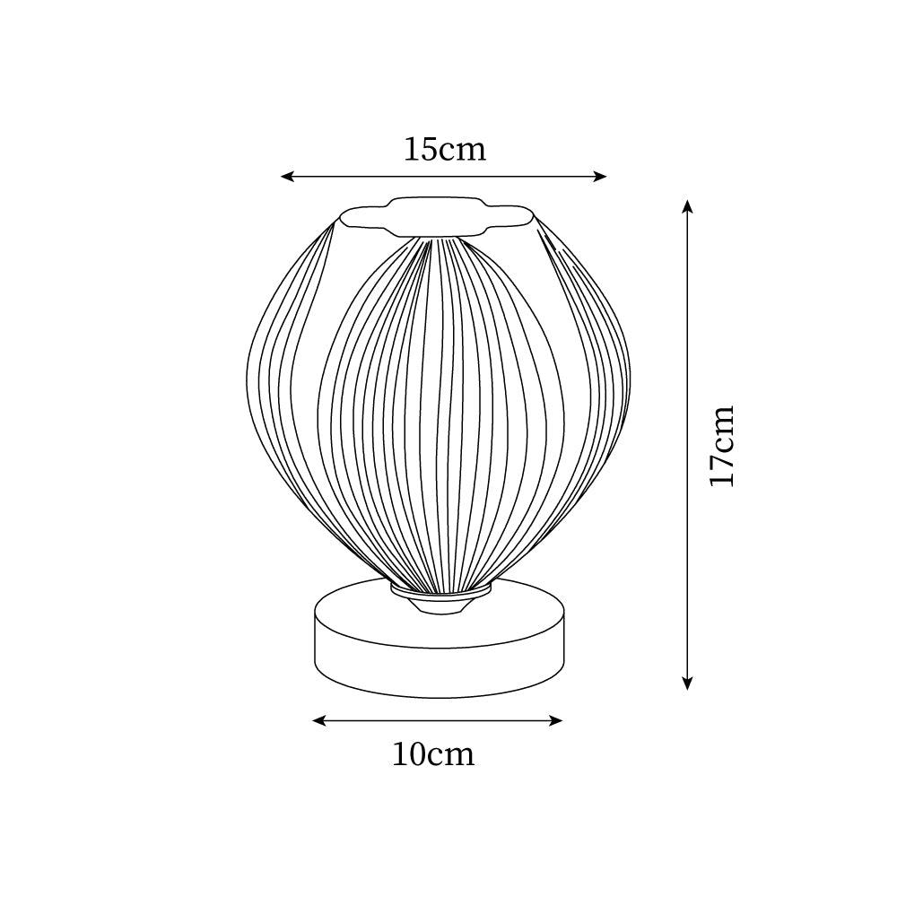 Lámpara de Mesa de Madera y Acrílico con Diseño Natural, Ideal para Mesita de Noche, Uso Interior, Compatible con Bombillas LED 7