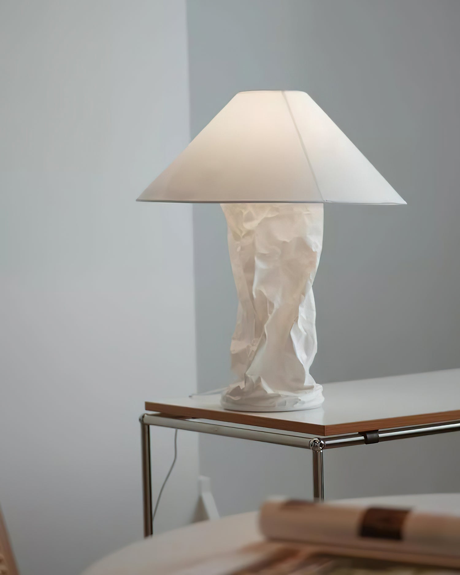 Lámpara de Mesa de Papel DuPont con Diseño Moderno y Tradicional - Iluminación Suave, 50cm y 75cm 3
