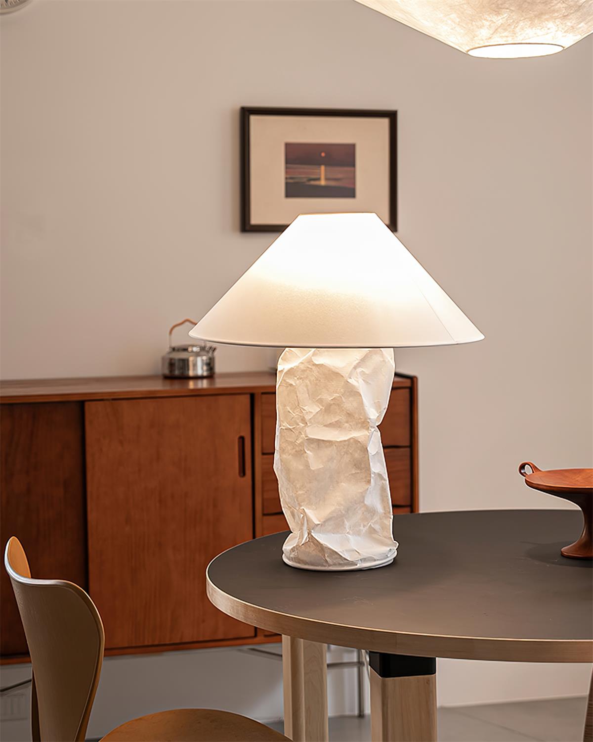 Lámpara de Mesa de Papel DuPont con Diseño Moderno y Tradicional - Iluminación Suave, 50cm y 75cm 8