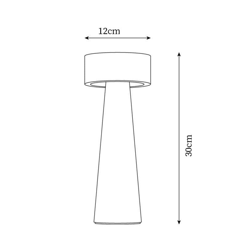 Lámpara de Mesa de Travertino Natural Beige con Luz LED Integrada – Diseño Minimalista para Mesita de Noche 5