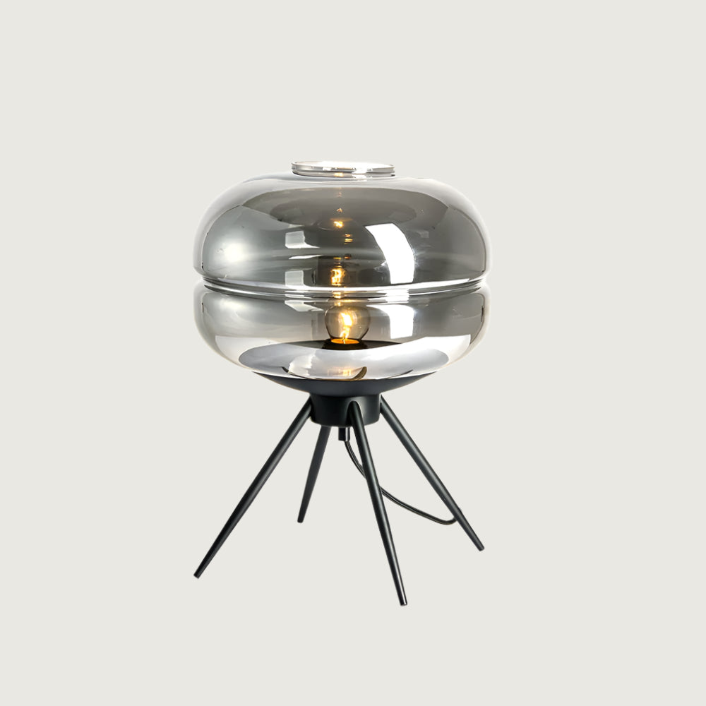 Lámpara de Mesa de Vidrio con Efecto de Refracción – Diseño Moderno y Elegante 1