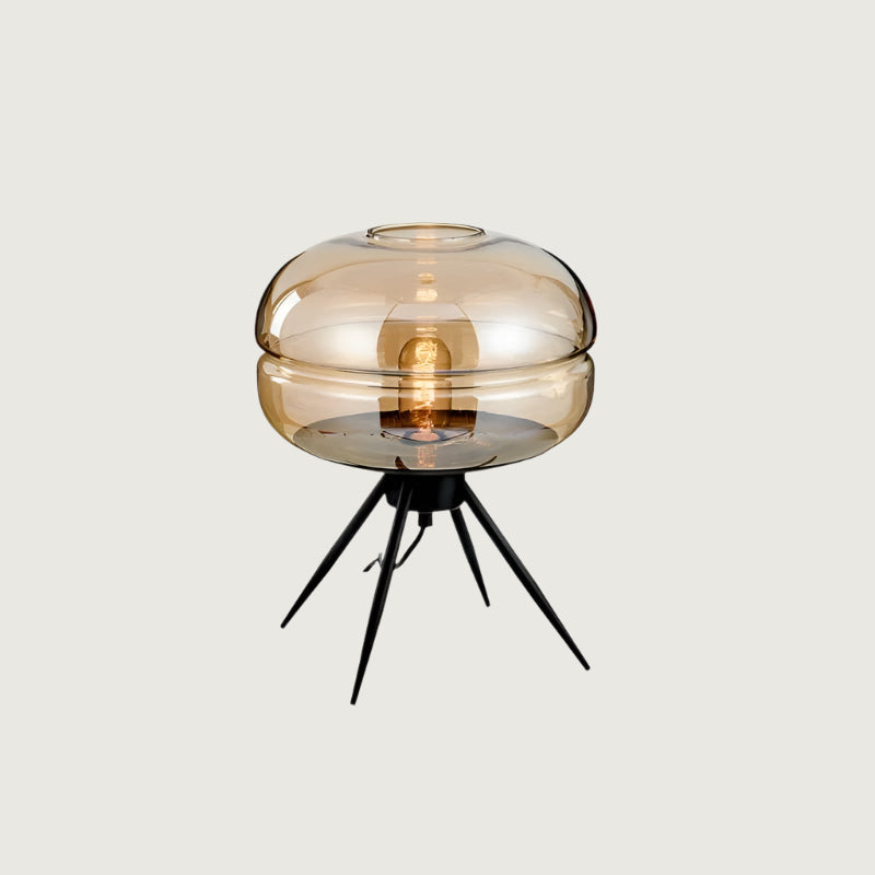 Lámpara de Mesa de Vidrio con Efecto de Refracción – Diseño Moderno y Elegante 10