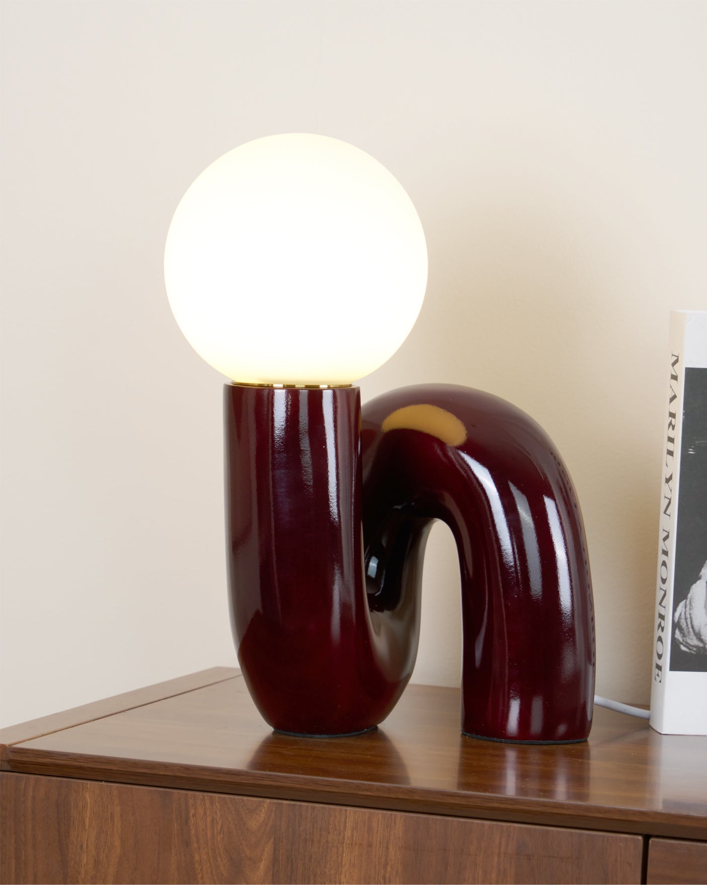 Lámpara de Mesa de Vidrio en Espiral, Diseño Elegante y Acabados en Varios Colores, Ideal para Escritorio y Mesita de Noche 5