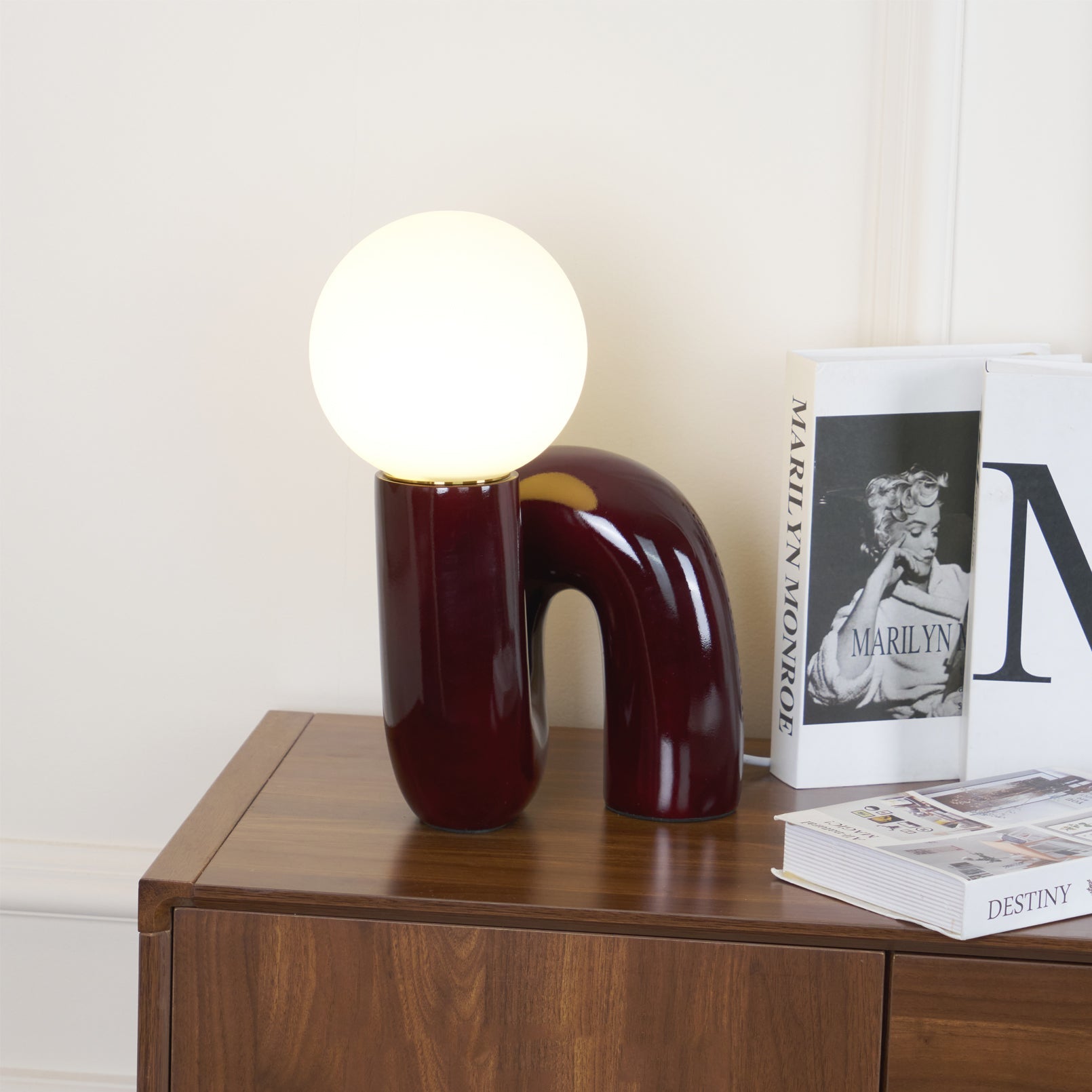 Lámpara de Mesa de Vidrio en Espiral, Diseño Elegante y Acabados en Varios Colores, Ideal para Escritorio y Mesita de Noche 6