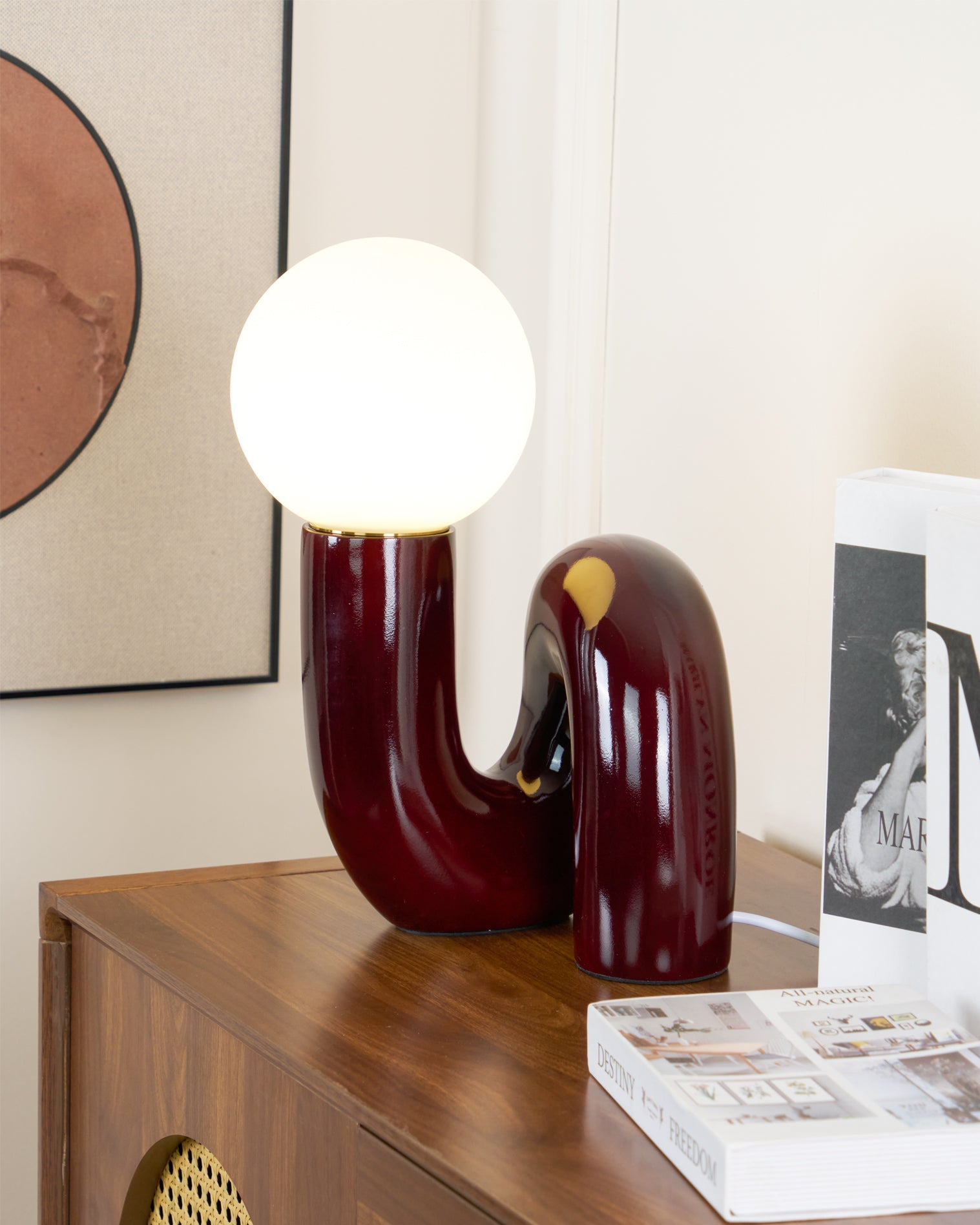 Lámpara de Mesa de Vidrio en Espiral, Diseño Elegante y Acabados en Varios Colores, Ideal para Escritorio y Mesita de Noche 9