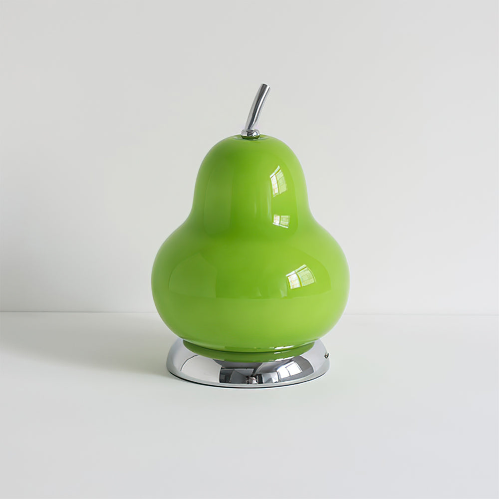 Lámpara de Mesa de Vidrio en Forma de Pera con Batería Integrada y Luz LED 3