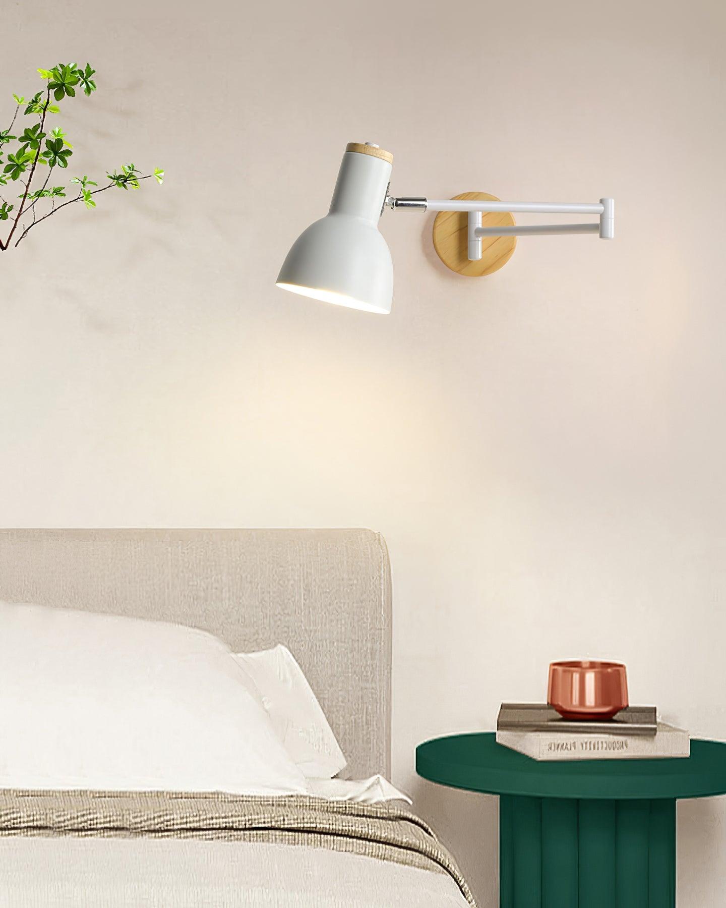 Lámpara de Pared Ajustable Collin de Madera y Metal – Diseño Moderno y Versátil 6