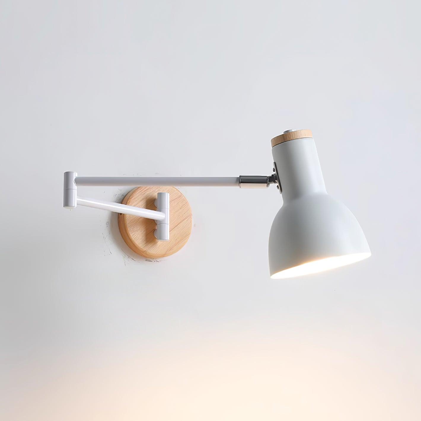 Lámpara de Pared Ajustable Collin de Madera y Metal – Diseño Moderno y Versátil 7