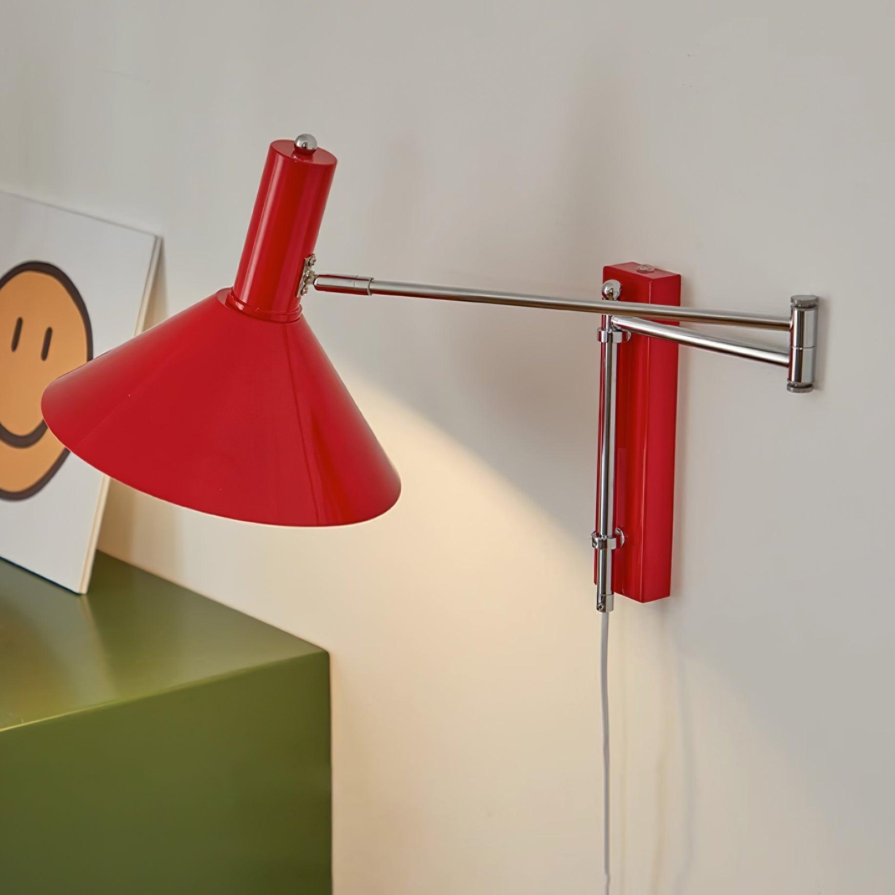 Lámpara de Pared Ajustable Peak 360° en Blanco, Negro y Rojo - Aplique de Pared Ideal para Baños y Ambientes Húmedos 2