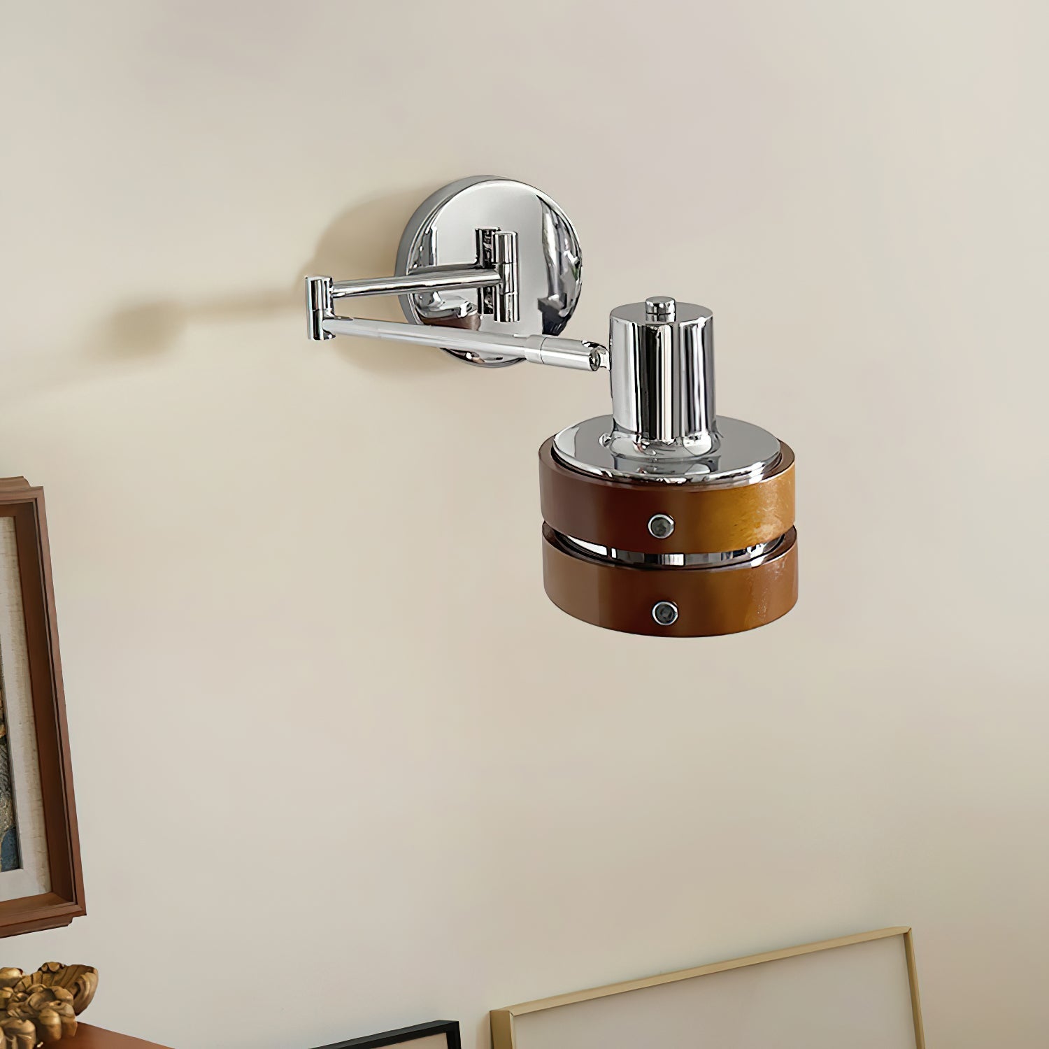 Lámpara de Pared Ajustable de Metal con Brazo Móvil – Ideal para Lectura y Espacios de Trabajo 3