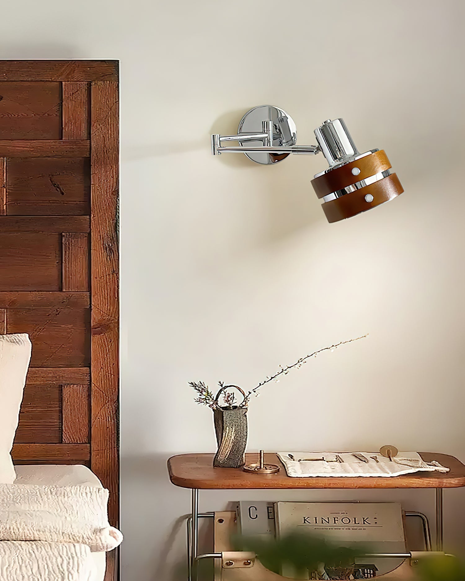 Lámpara de Pared Ajustable de Metal con Brazo Móvil – Ideal para Lectura y Espacios de Trabajo 6