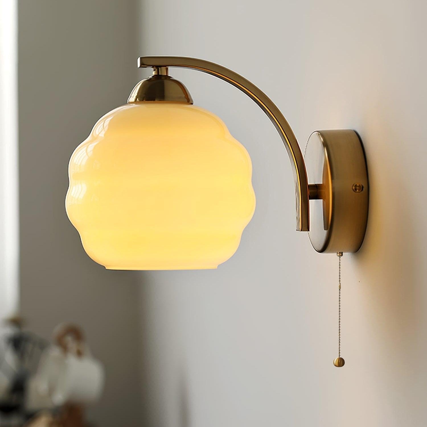 Lámpara de Pared Art Deco Gatsby Glow en Oro o Cromo, Aplique de Pared Vintage con Diseño Elegante y Compatible con Bombillas LED 5