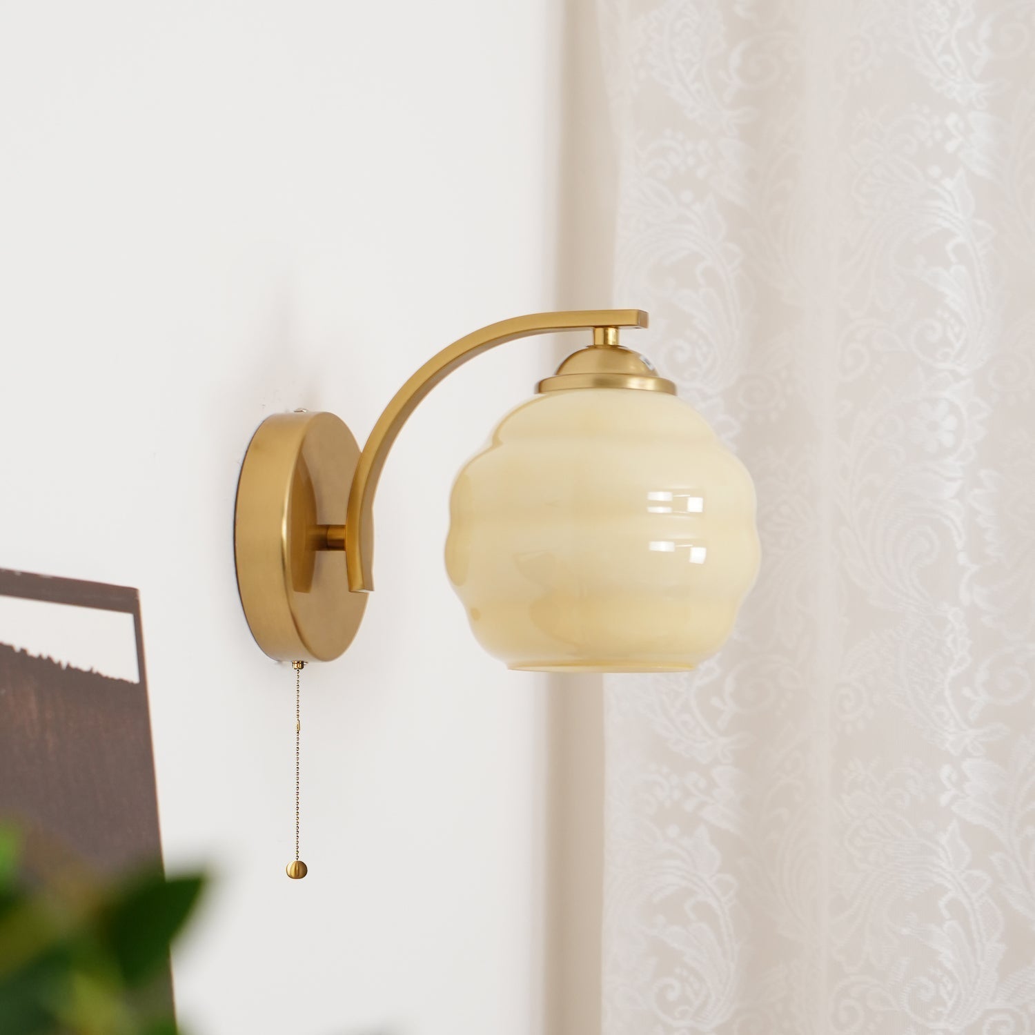 Lámpara de Pared Art Deco Gatsby Glow en Oro o Cromo, Aplique de Pared Vintage con Diseño Elegante y Compatible con Bombillas LED 6