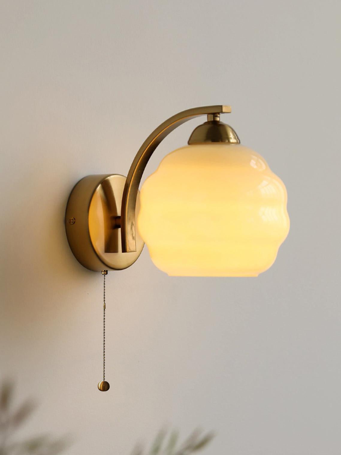 Lámpara de Pared Art Deco Gatsby Glow en Oro o Cromo, Aplique de Pared Vintage con Diseño Elegante y Compatible con Bombillas LED 8